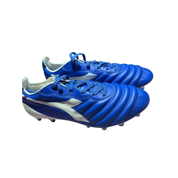Diadora Brasil Elite2 Tech Italia LPX FG Soccer Cleats Royal Blue Made in Italy main image 5